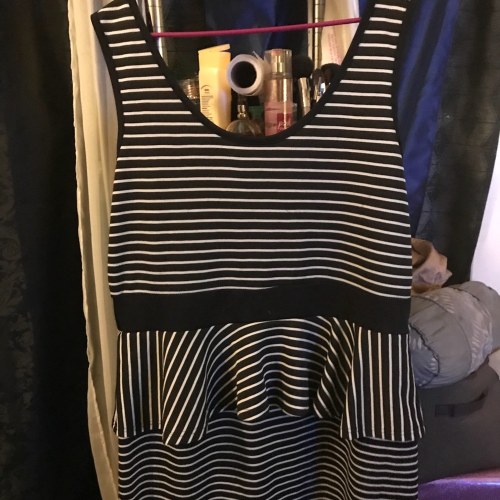 Black & WHITE SKIRT DRESS